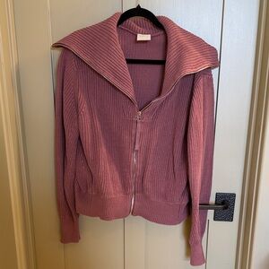 Varley Mayville Mauve Knit Jacket